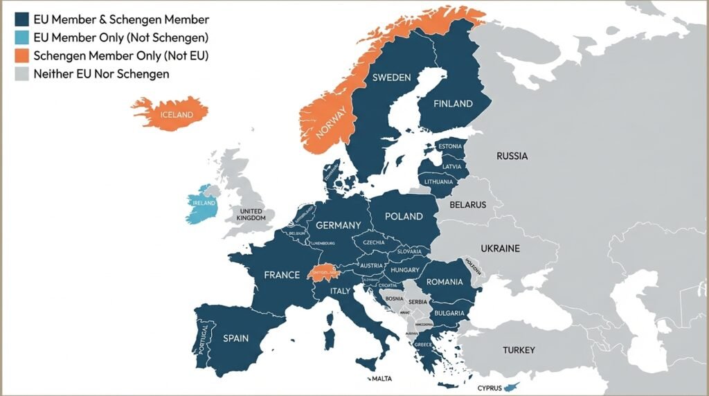 Schengen countries